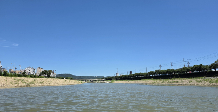 북천 정비사업. 경주시 제공