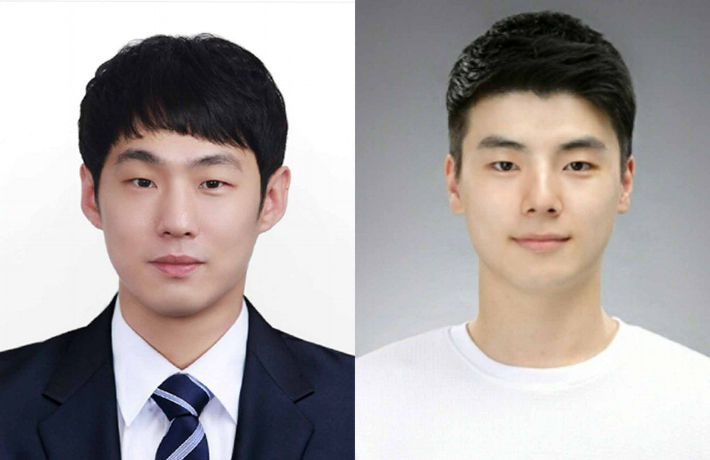 백승훈, 윤영서 방호원. 충북대병원 제공