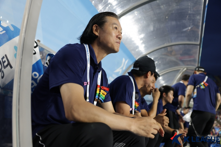 팀 K리그 지휘하는 김판곤 울산 HD 감독. 한국프로축구연맹
