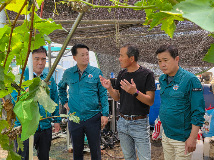 호우피해 현장점검. 경남도의회 제공 