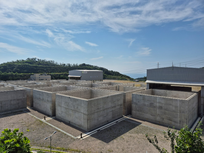 한국원자력환경공단 2단계 처분시설 공사 현장. 원자력환경공단 제공