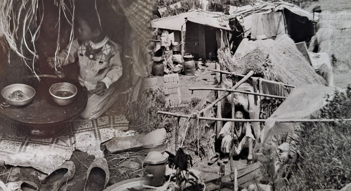 전북 김제시 성덕면 개미마을 주민들은 한동안 무덤 사이 여유 공간에 가마니와 거적 등으로 임시 거처를 마련해 피난민처럼 생활했다. 주민 대표 김창수씨 제공