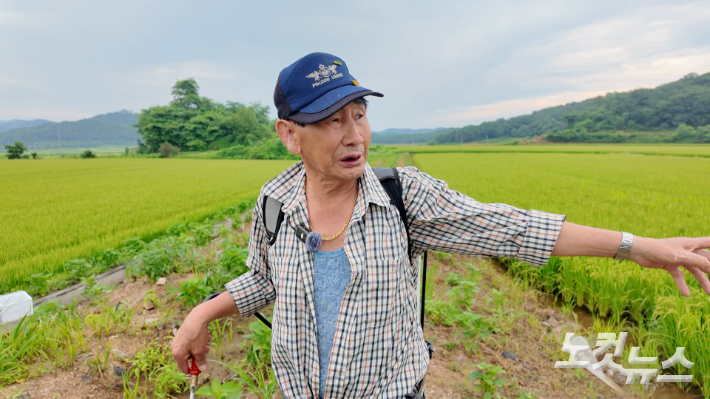 50년째 민통선 내에서 벼농사를 짓고 있다는 강동철(76)씨가 CBS노컷뉴스와 인터뷰를 갖고 있다. 박수연 크리에이터