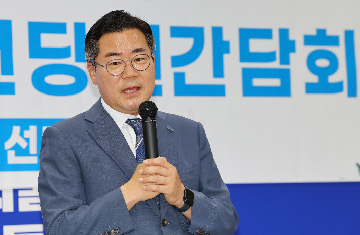 박찬대 당대표 후보. 연합뉴스