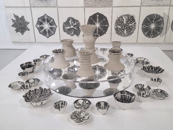 프랑스를 기반으로 서울울 오가며 활동 중인 남궁환(50) 작가의 개인전 'Entoptima: 별의 기억'이 서울 종로구 삼청로 아트파크에서 열리고 있다. 곽인숙 기자