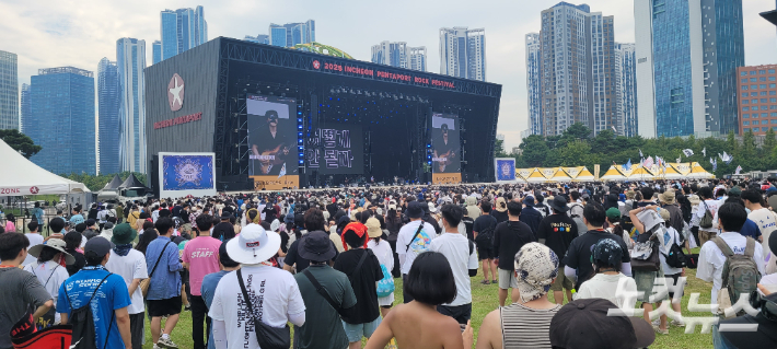 2025 인천펜타포트 락 페스티벌 현장 모습. 박창주 기자