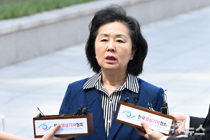 윤석열 전 대통령 부부의 공천 개입 의혹을 받는 김영선 전 의원. 류영주 기자