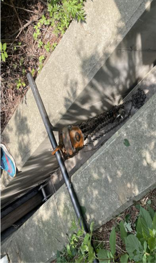 닫혀 있는 배수 직관로. 대구시 제공