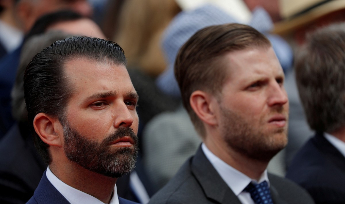 트럼프 주니어와 에릭 트럼프. 연합뉴스