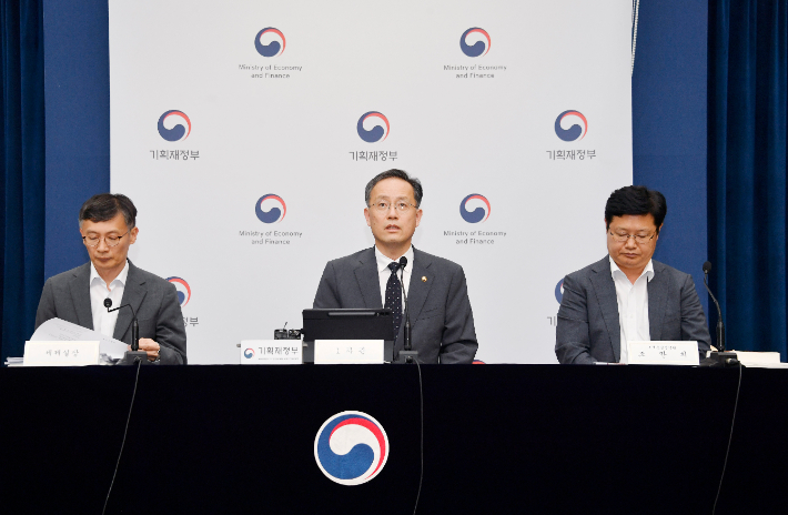 기획재정부 이형일 1차관이 지난달 29일 오후 정부세종청사에서 열린 '2025년 세제개편안 상세 브리핑'에서 주요내용을 발표하고 있다. 기획재정부 제공