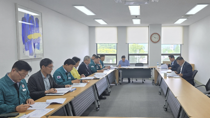 자연재해 재발 방지 개선 대책 논의. 경남도청 제공 