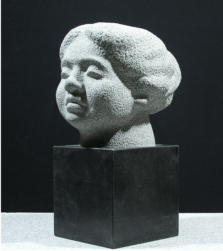 고정수, '두상', 오석 30kg, 22x18x27cm(1988). 양주시립민복진미술관 제공