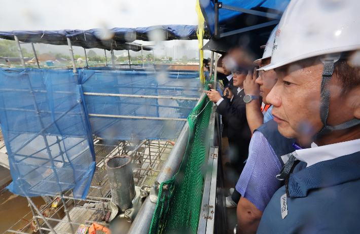 포스코이앤씨 사고현장. 연합뉴스