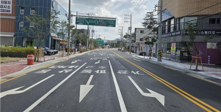 도로 확장 모습. 대구시 제공