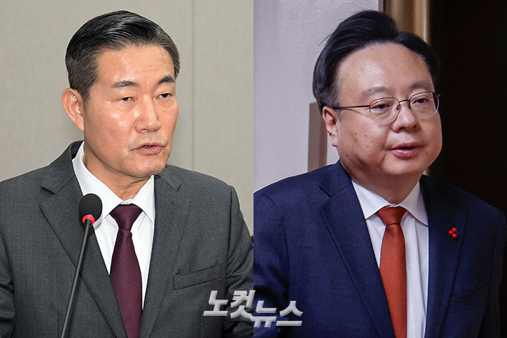 신원식 전 국가안보실장(왼쪽)과 조규홍 전 보건복지부 장관. 윤창원·박종민 기자