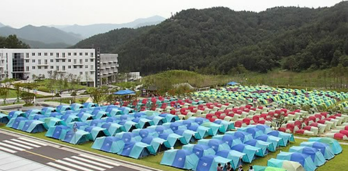 국제 야영 대회. 연합뉴스