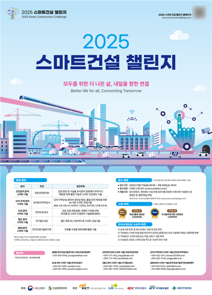 2025 스마트건설 챌린지 포스터. 국토교통부 제공