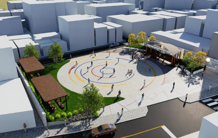 시민광장 예상 조감도. 정읍시 제공