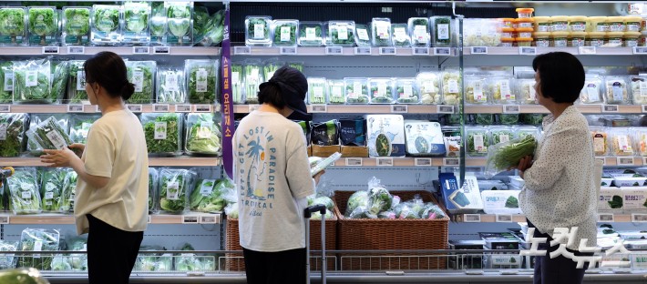 먹거리 물가 1년 만에 최고 상승