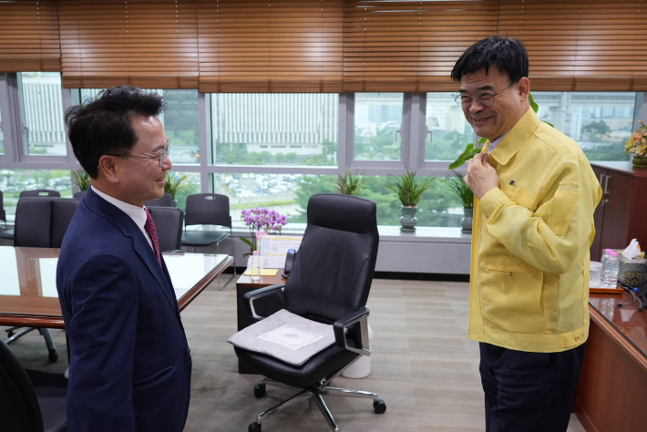 이상경 국토부 제1차관 면담. 춘천시 제공