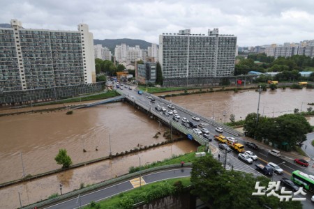 서울 중랑천 등 홍수주의보 발령