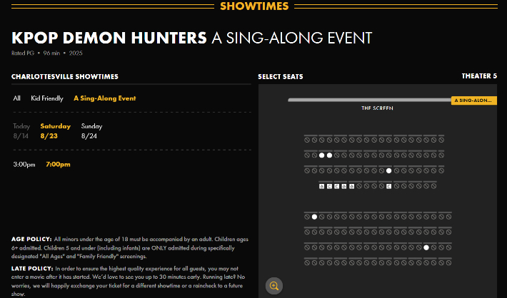 미국 알라모 드래프트 하우스 시네마 홈페이지 캡처