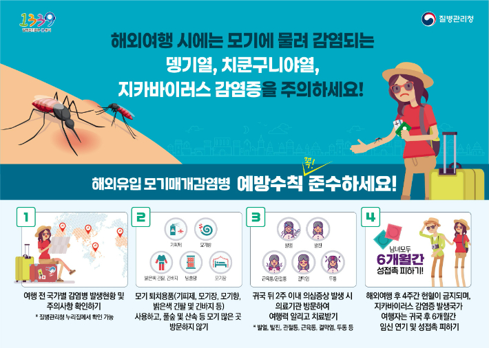 치쿤구니야 열병 예방수칙 홍보자료. 전라남도 제공