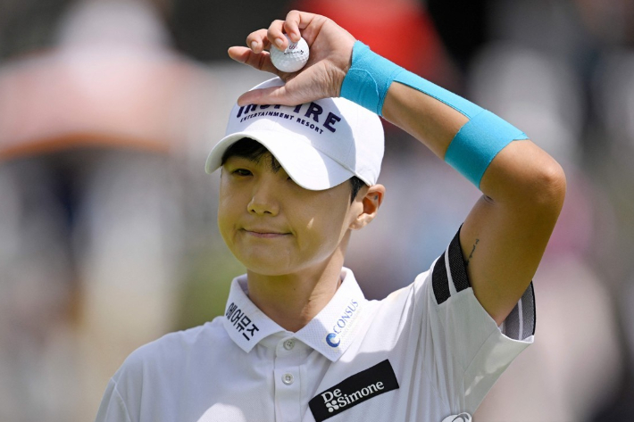 LPGA 투어에서 6년 만에 톱10에 오른 박성현. 연합뉴스