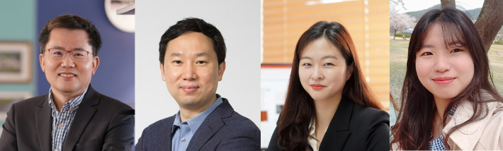 (왼쪽부터)최원영 UNIST 교수(교신저자), 김지한 KAIST 교수, 박선아 POSTECH 교수, 김지연 UNIST 박사(제1저자). UNIST 제공
