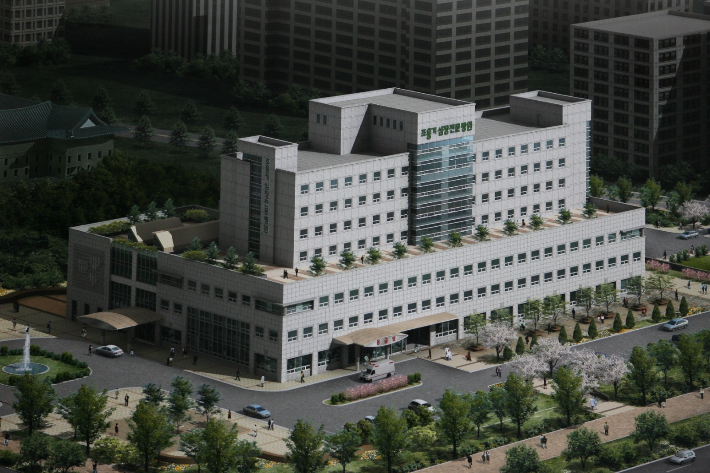 여의도순복음교회가 지난 2007년 12월 착공한 조용기 심장전문병원 완공 예상 모습. 사진 여의도순복음교회