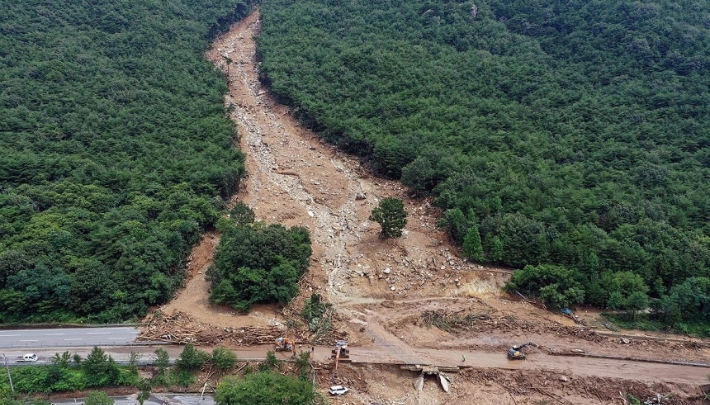 산청군 산사태. 연합뉴스 