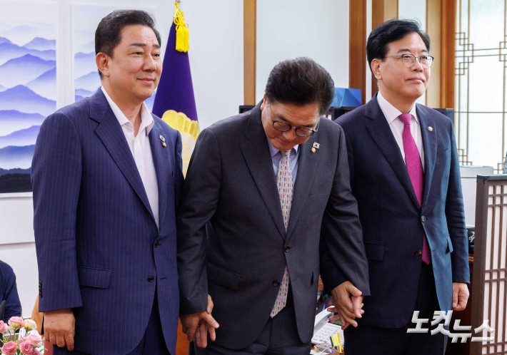 여야 원내대표 회동