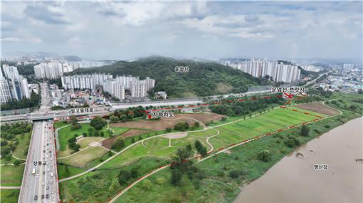영산강 익사이팅존 사업 부지. 광주광역시 제공