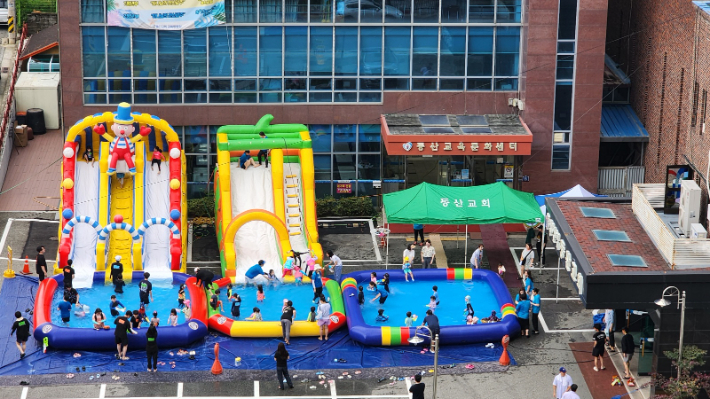 청주동산교회 여름사역. 청주동산교회 제공