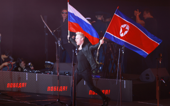 러시아의 경축사절들 경축공연 진행…김정은 관람. 연합뉴스