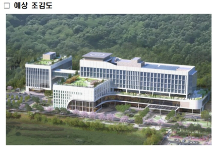 아산경찰병원 조감도. 경찰청 제공