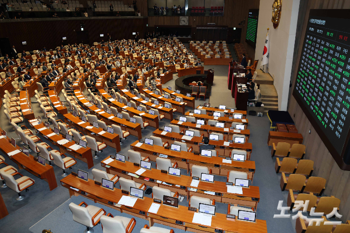 국회 본회의장. 박종민 기자