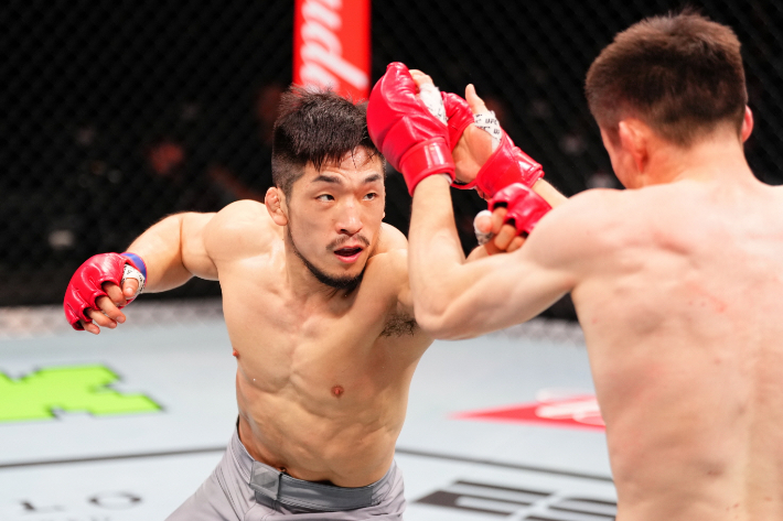 유수영의 경기 장면. UFC 제공