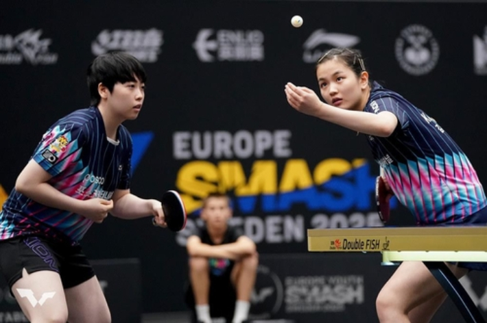 여자 복식 유한나(왼쪽)-김나영. WTT 인스타그램 캡처