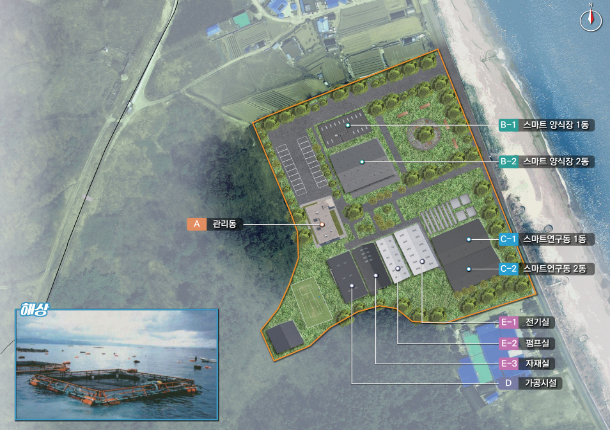 스마트 양식장 조감도. 해양수산부 제공