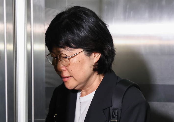 해병특검 출석하는 유재은 전 국방부 법무관리관. 연합뉴스
