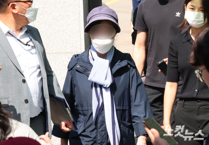 김건희 씨의 어머니 최은순씨. 박종민 기자