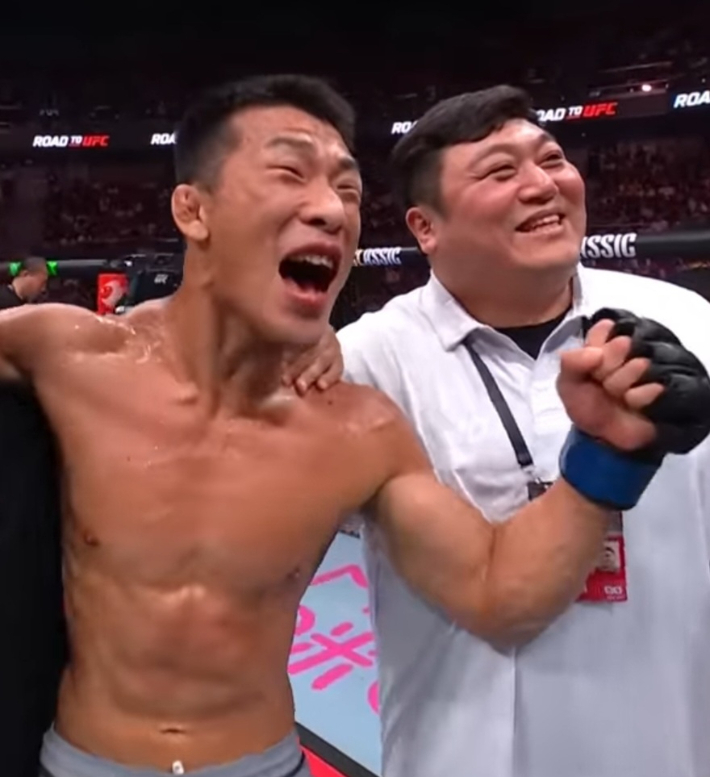 "김동현 형님, 이겼습니다!" 김상욱, 韓 유일 UFC 결승 진출