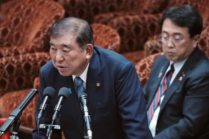 이시바 시게루 일본 총리. 연합뉴스