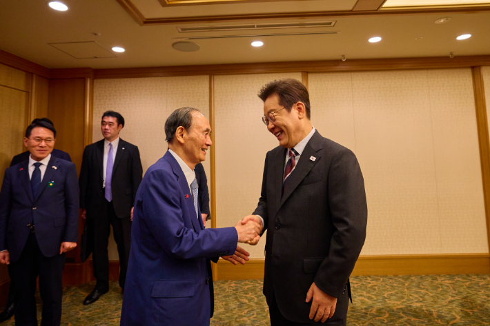 이재명 대통령, 일한의원연맹 의원단 접견. 연합뉴스