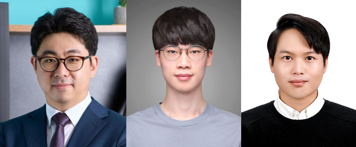 사진 좌측부터 이종원 교수, 김재성 연구원(제1저자), 유재연 연구원(제1저자). UNIST 제공