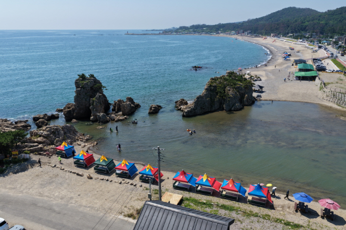신창해수욕장. 포항시 제공