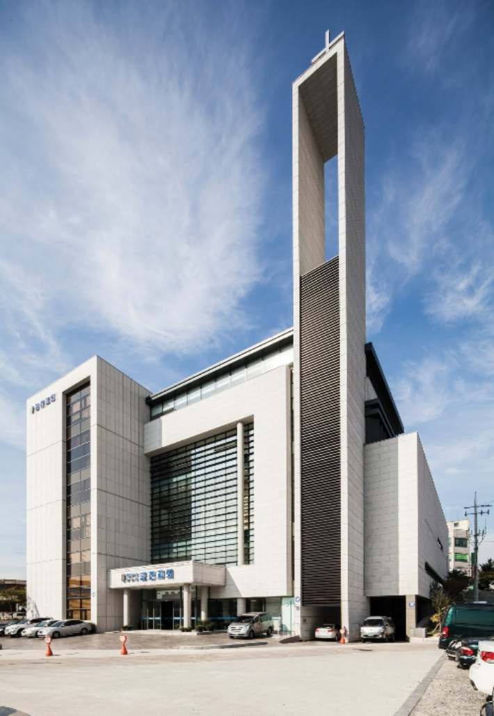 청주금천교회 전경. 자료사진