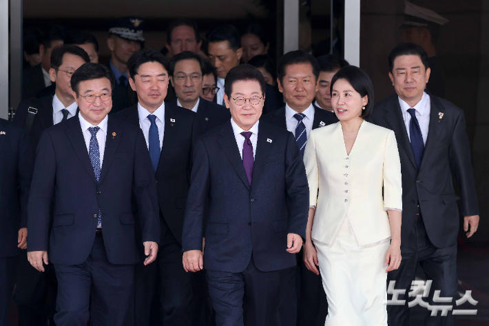 이재명 대통령과 부인 김혜경 여사가. 박종민 기자
