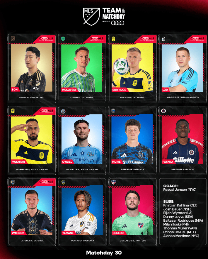MLS 30라운드 베스트 11. MLS 홈페이지